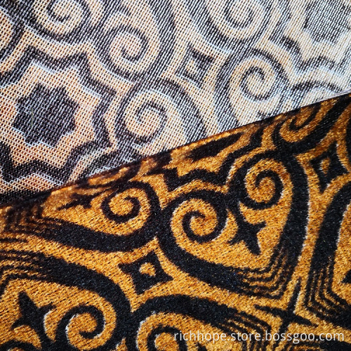 Strick-Jacquard-Vorhangstoff aus Polyesterfutter